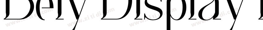 Bely Display Regular字体转换